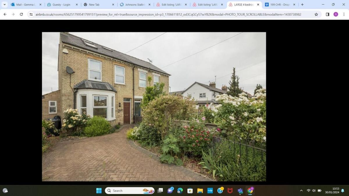 Large 4 Bedroom Home With Garden And Free Parking Cambridge  Exterior photo